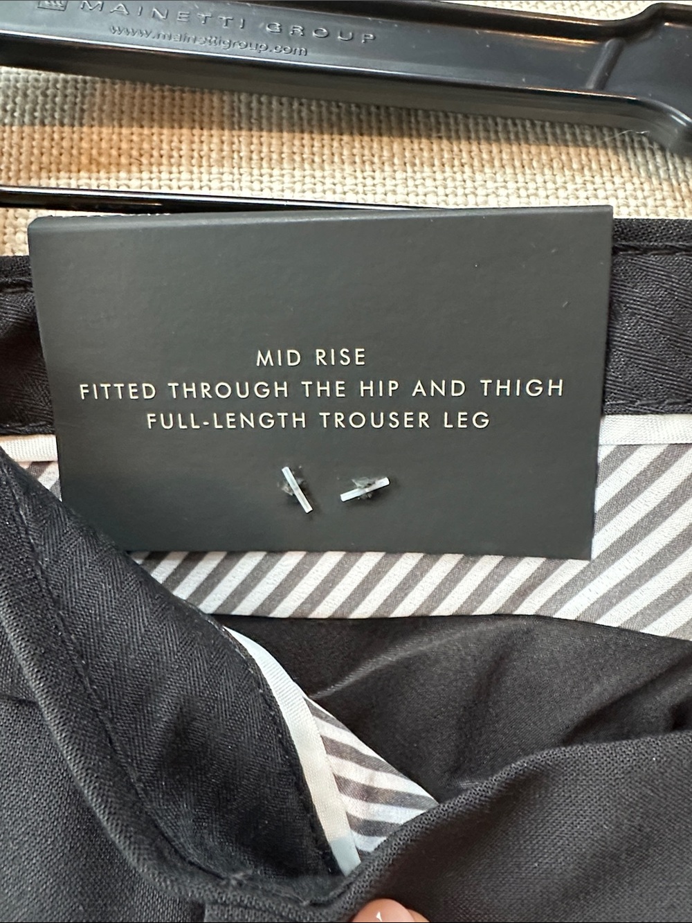NWT Banana Republic Logan Black Tailored Wool blend Dress Pants 6 - Picture 5 of 9